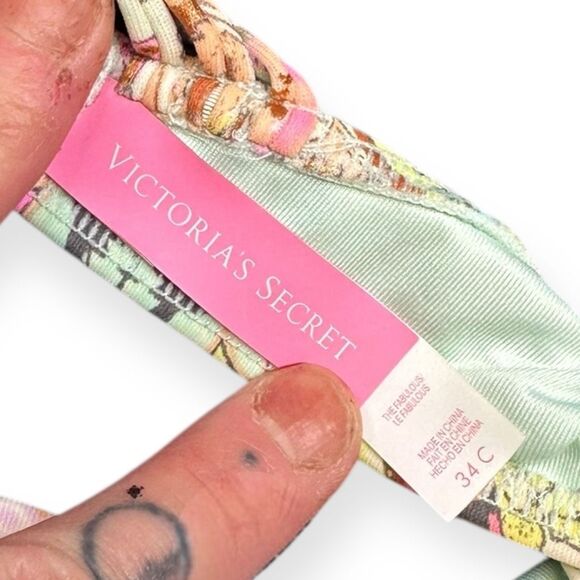 Victoria’s Secret Women’s Black Archives Beach Macrame Halter Push-Up Bikini Top - Picture 7 of 10